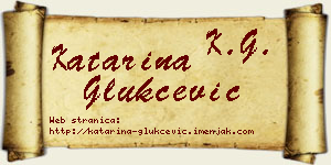 Katarina Glukčević vizit kartica